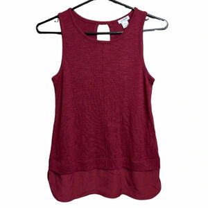 J Crew burgundy  tank top Sz XXS
